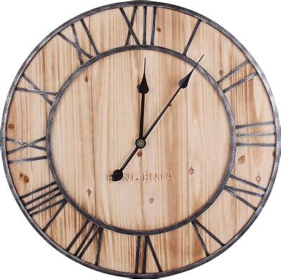 Amazon Westzytturm Large Wood Wall Clock Inch Rustic Farmhouse