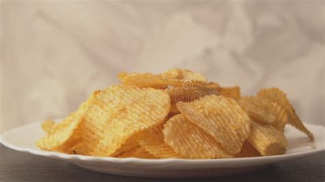 Papas Fritas Fondo Macro Amarillo Comida Chatarra No Saludable Primer