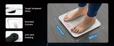 Renpho Bluetooth Body Fat Scale With Appsmart Digital Bathroom Scale