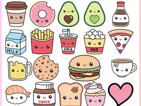 Kawaii Food Svg Bundle Perfect Match Cutting File Friendship Best