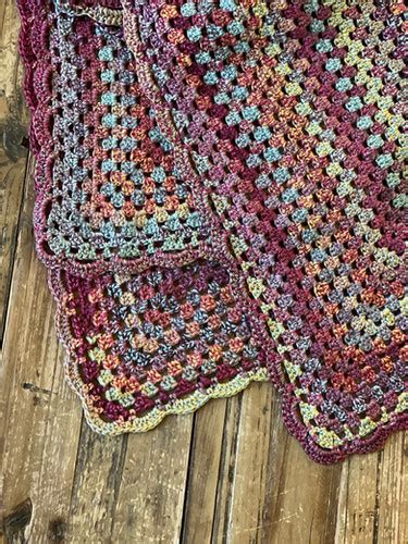 Granny Square Boho Blanket Crochet With Tiffany