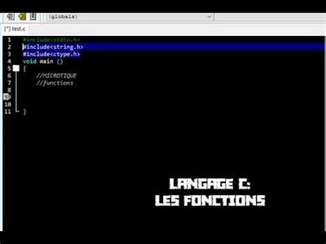 Langage C Les Fonctions Youtube