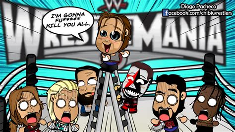 Wrestlemania 31 Ic Ladder Match Chibi Wallpaper By Kapaeme On Deviantart