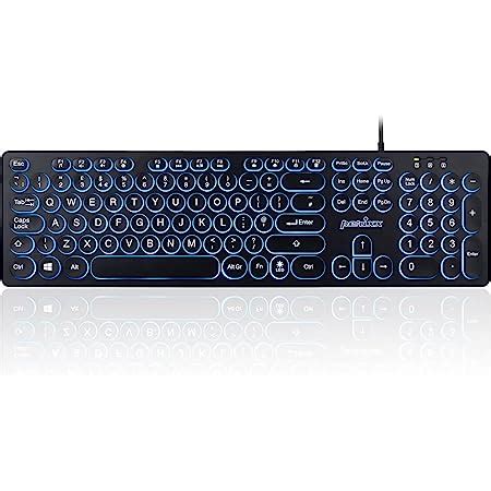 Perixx Periboard R Wired Backlit Usb Keyboard Big Print Letter