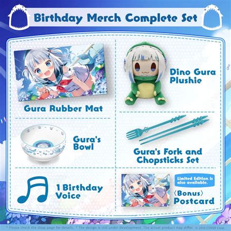 Hololive EN Gawr Gura Birthday Commemoration 2022 All Goods Set | Kyou ...