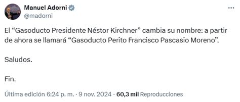 El Gobierno oficializó el cambio de nombre del ex Gasoducto Néstor