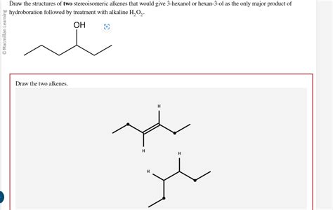 Solved Draw The Structures Of Two Stereoisomeric Alkenes Chegg