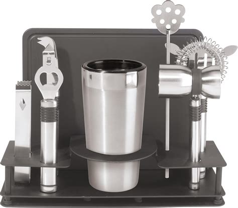 Amazon Oggi Pro Stainless Steel Piece Cocktail Shaker And Bar