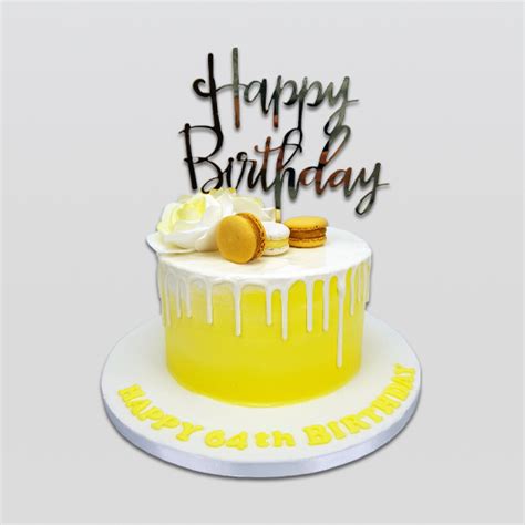 Happy Birthday Yellow Cake