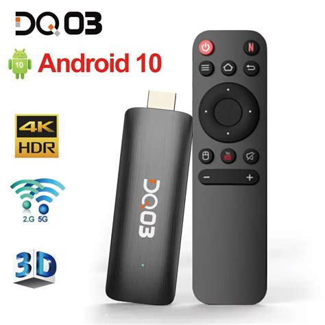 DQ03 Mini TV Stick Android 10 Quad Core ARM Cortex A53 2GB 16GB Support