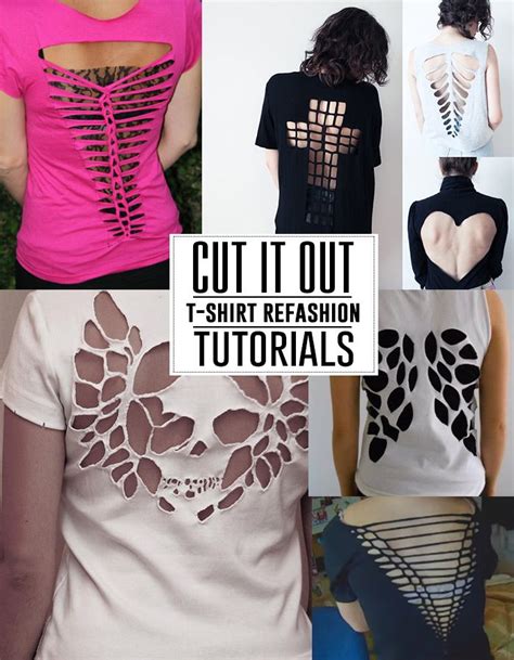 How To Make A Cut Up T Shirt