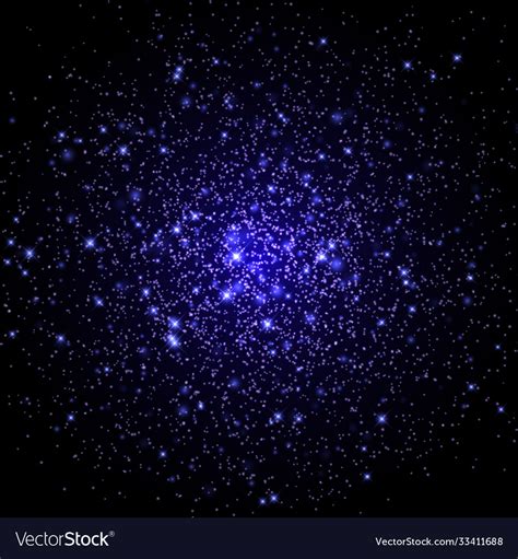 Space galaxy background with stars Royalty Free Vector Image