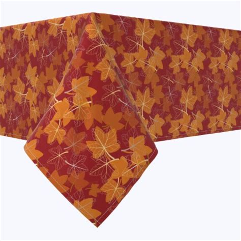 Rectangular Tablecloth 100 Cotton 60x104 Seasonal Fall Leaves 60