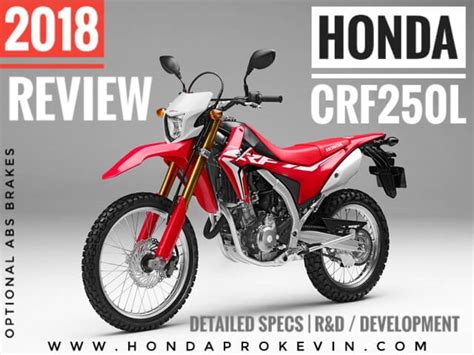 2018 Honda CRF250L Review of Specs + R&D Development Info | Dual-Sport ...