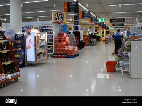 Shoppers At Coles Supermarket In Port Macquarie Coastal Town Of