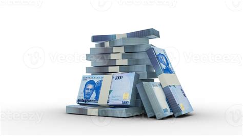 3d Rendering Of Stacks Of 1000 Nigerian Naira Notes Bundles Of