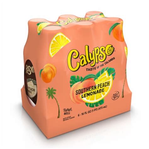 Calypso Southern Peach Lemonade 6 Bottles 16 Fl Oz Kroger