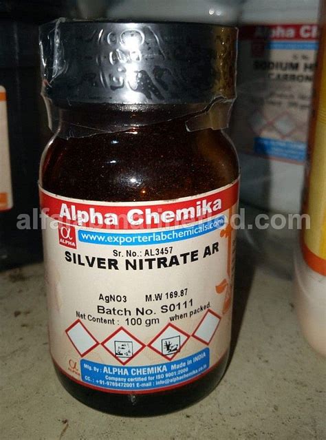 Jual Silver Nitrate Powder 100gr Malang Harga Silver Nitrate Powder