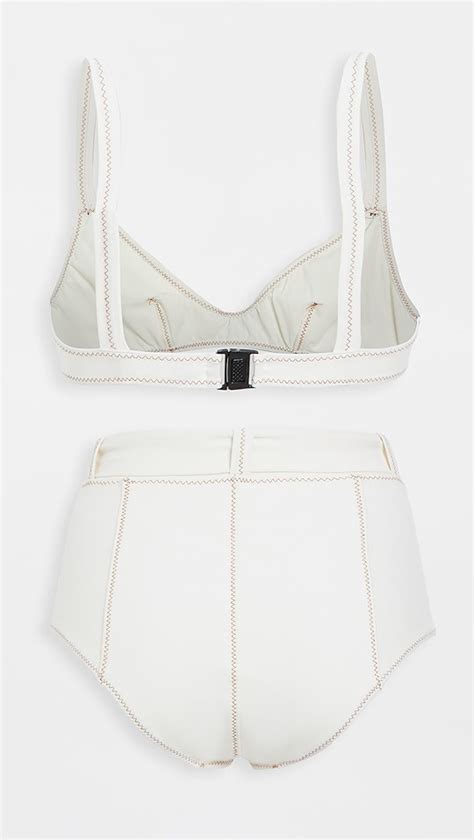 Lisa Marie Fernandez Magdalena Belted High Waist Bikini Set SHOPBOP