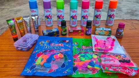 Different Types Of Holi Colour And Snow Spray Testing Holi Water