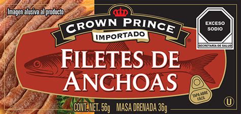 Flat Anchovies In Pure Olive Oil Crown Prince De Mexico