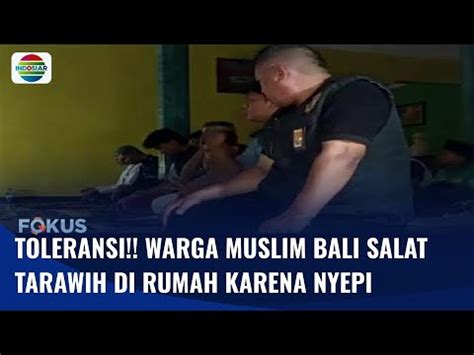 Tolerasi Beragama Umat Islam Di Bali Tidak Melaksanakan Salat Tarawih