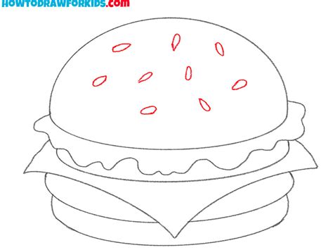 How to Draw a Hamburger - Easy Drawing Tutorial For Kids