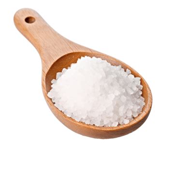 Salt In A Wooden Spoon Isolated Wooden Spoon Cut Out Spoon Png