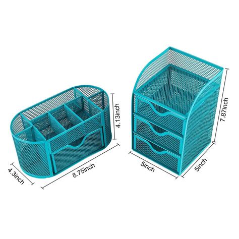 Pag Office Supplies Mesh Desk Organizer Pen Holder Accessories Storage Caddy 7 For Sale Online