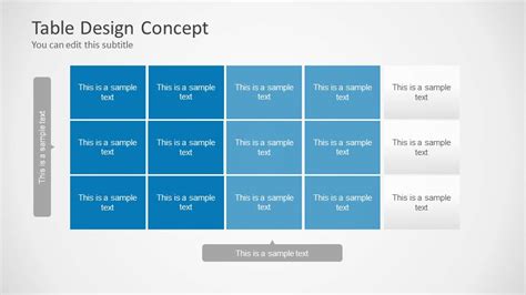 Table Design Concept for PowerPoint - SlideModel