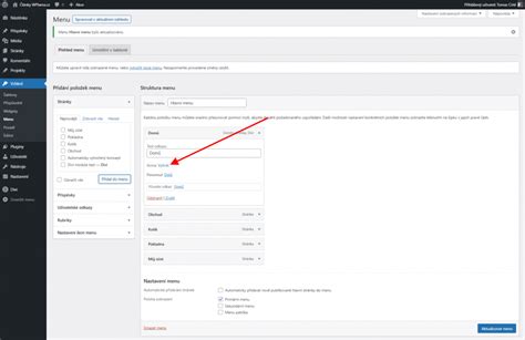 Jak Ve Wordpress P Idat Ikonu Do Menu
