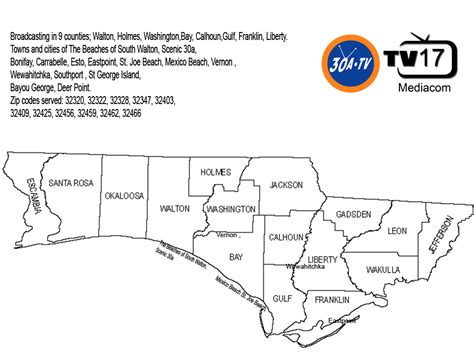 Florida-Panhandle-Counties-Map | #30ATV