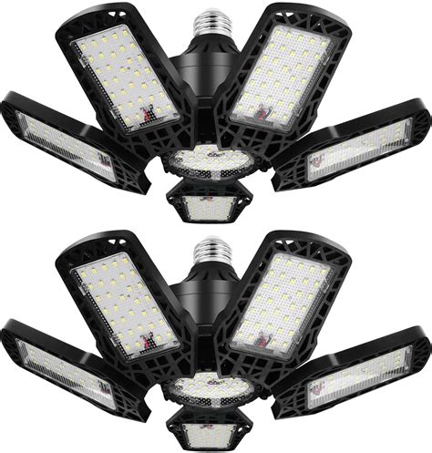 Cesailt Led Garage Lights Pack W Garage Ceiling Lights Lm