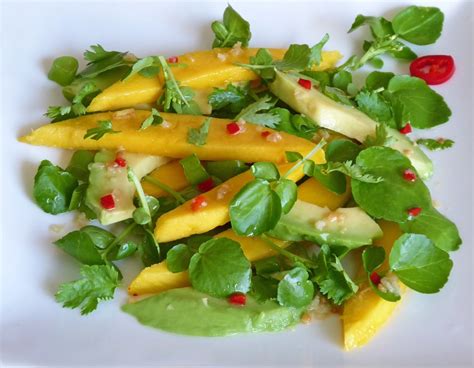 Mango Avocado Salat Mit Brunnenkresse Von Ars Vivendi Chefkoch De