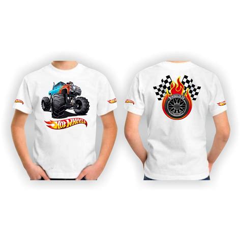 Camiseta Camisa Hot Wheels Personalizada Shopee Brasil