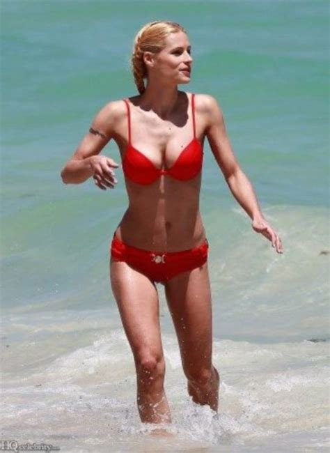 Michelle Hunziker Red Bikini 2010 17 Pics NudeBase