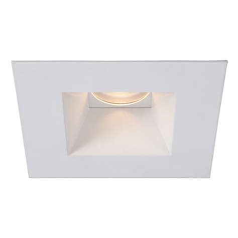 WAC Lighting 3.5-Inch Square Reflector White LED Recessed Trim | HR ...