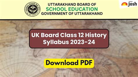 Uk Board 12th History Syllabus 2023 24 Download Ubse Class 12 History