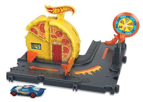 Писта Hot Wheels City exporer Бензиностанция пица с количка Отлична цена Ozone bg