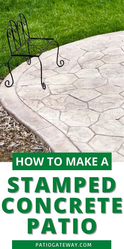 Stamped Concrete Patio | How to Make Stamped Concrete | Stamped ...