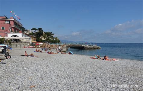 Beaches of Santa Margherita Ligure. Coast of Santa Margherita Ligure (port)