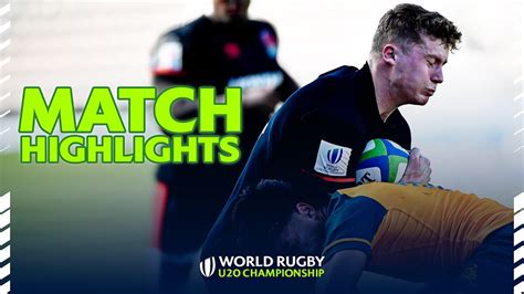 Late DRAMA England V Australia Highlights World Rugby U20