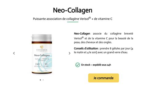 Biovancia Neo Collagen Avis Composition Prix Pharmacie