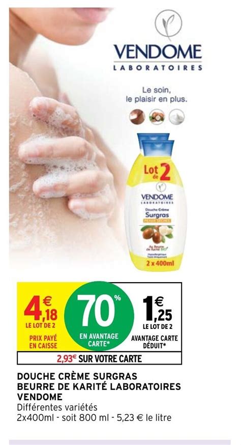 Promo Douche Créme Surgras Beurre De Karité Laboratoires Vendome chez