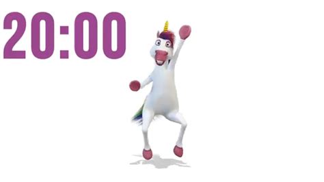 Minute Dancing Unicorn Timer Countdown Minutetimer Unicorns