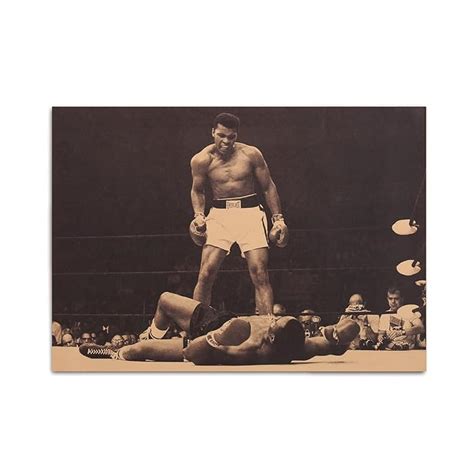 Buy Vintage Muhammad Ali Poster Vs Sonny Liston Wall Art 20x14 Inch