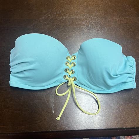 Blue Victoria S Secret Bikini Top Bikinilife Depop