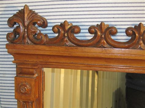 Antiques Atlas Very Large Victorian Carved Oak Over Mantle Mirror