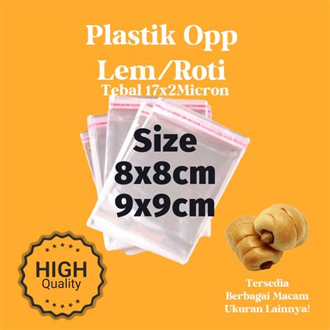 Jual Lbr Plastik Opp Ukuran X Cm X Cm Lem Plastik Perekat