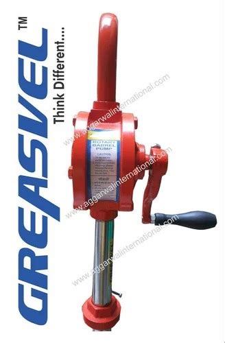 Red 10 20bar 10 20kg Pneumatic Hand Rotary Barrel Pump Certification Ce Certified At Best